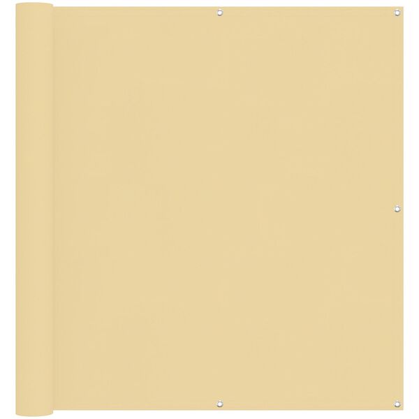 vidaXL Balkong Sk&auml;rm Sand 110 x 300 cm Oxford Tyg