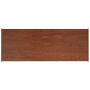 vidaXL F&ouml;nsterbr&auml;da Brun tr&auml; 60 x 35 x 4,5 cm PVC