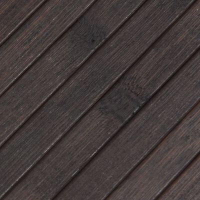 vidaXL Matta rektangulär mörkbrun 70x300 cm bambu