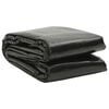 vidaXL Poolskydd svart 549x274 cm PE