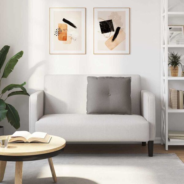 vidaXL Ryggkudde Taupe 60 x 19 x 50 cm tyg