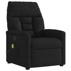 vidaXL Massagef&aring;t&ouml;lj svart mikrofibertyg
