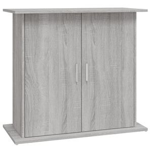 vidaXL Akvarieb&auml;nk gr&aring; sonoma 81x36x73 cm konstruerat tr&auml;