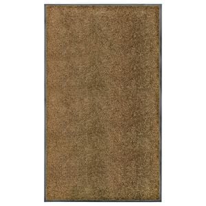 vidaXL D&ouml;rrmatta tv&auml;ttbar brun 90x150 cm