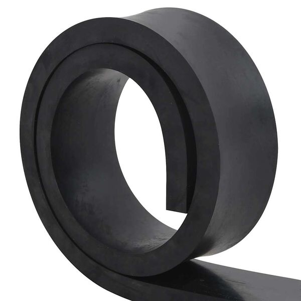 vidaXL Gummikant f&ouml;r sn&ouml;plog svart 180x8x2 cm