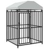 vidaXL Hundg&aring;rd f&ouml;r utomhusbruk med tak 120x120x150 cm