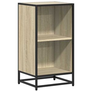 vidaXL Bokhylla sonoma-ek 40x35x76 cm konstruerat tr&auml;