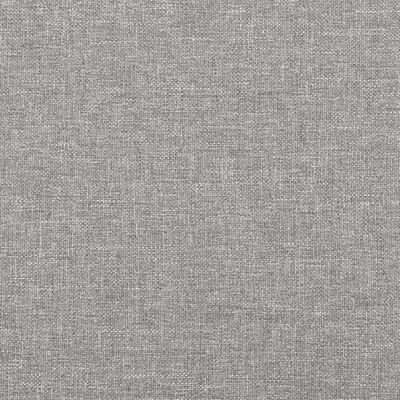vidaXL Ramsäng med madrass ljusgrå 120x200 cm tyg
