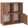 vidaXL Bokhylla brun ek 60x27,5x59,5 cm konstruerat tr&auml;