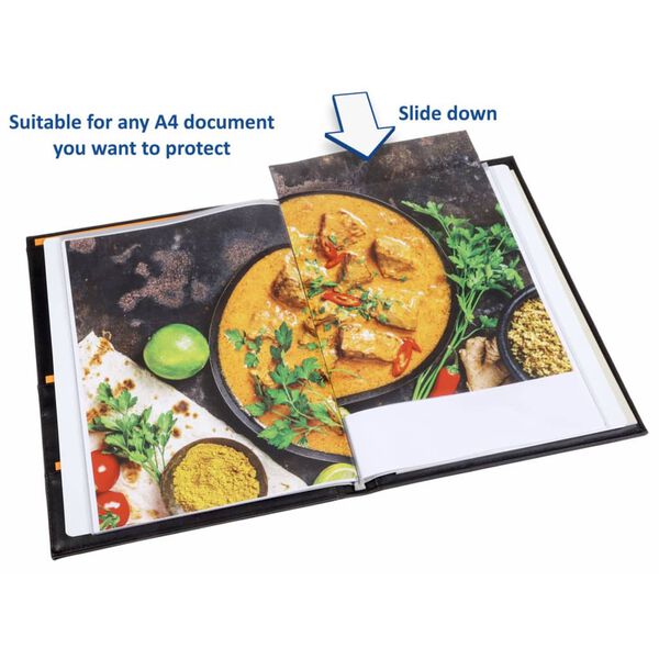 rillstab Demobok Ambassador luxe A4 20 fickor svart