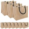 vidaXL Jutep&aring;sar 10 Naturlig och svart 26 x 22 x 14 cm 100% Tossa Jute