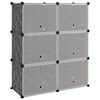vidaXL Skohylla svart 84,5x31x93,5 cm PP