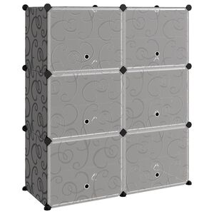 vidaXL Skohylla svart 84,5x31x93,5 cm PP