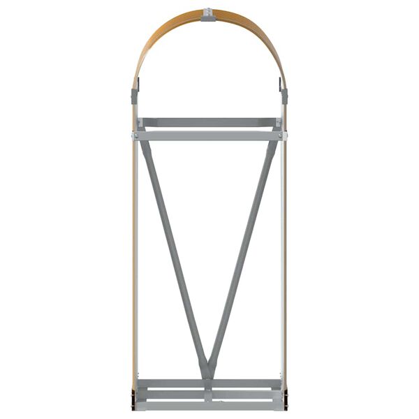 vidaXL Vedställ träutseende 40x45x100 cm galvaniserat stål