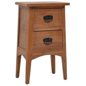 vidaXL S&auml;ngbord massivt grantr&auml; 40x29x68 cm brun