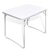 vidaXL Campingbord med metallram, hopf&auml;llbar 80 x 60 cm