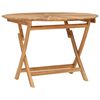 vidaXL Hopf&auml;llbart tr&auml;dg&aring;rdsbord Naturlig &Oslash; 110 x 75 cm
