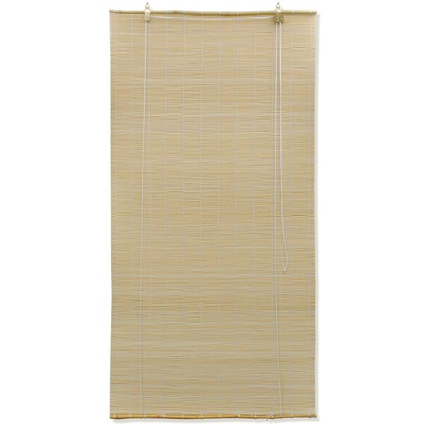 vidaXL Rullgardin naturlig bambu 120 x 220 cm