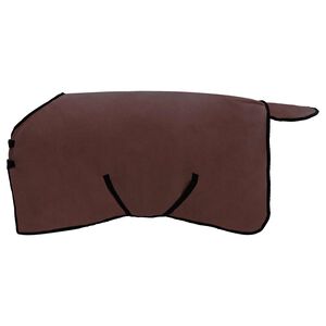 vidaXL H&auml;stdyna Full M&ouml;rk Brun 75 cm Polyester Fleece