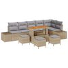 vidaXL Tr&auml;dg&aring;rdsoffset 10 st Beige konstrotting
