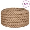 vidaXL Juterep 5 m l&aring;ngt 60 mm tjockt