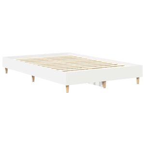 vidaXL S&auml;ngram Vit 137 x 190 cm Konstruerat tr&auml;
