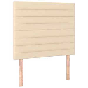 vidaXL S&auml;nggavel creme 80x5x118/128 cm tyg