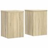 vidaXL V&auml;xtst&auml;ll 2 st sonoma ek 25x25x35 cm konstruerat tr&auml;