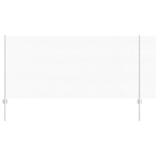 vidaXL St&auml;ngsel och St&aring;nd Silver 1 x 50 m St&aring;l