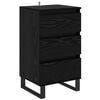 vidaXL Sideboard Svart ek Konstruerat tr&auml;