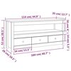 vidaXL Tv-bänk Svart 114x35x52 cm massiv furu