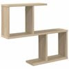 vidaXL V&auml;gg hylla Sonoma-ek 60 x 12 x 50,5 cm Konstruerat tr&auml;