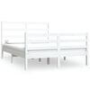 vidaXL S&auml;ngram vit massiv furu 120x190 cm