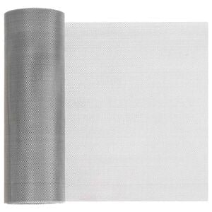 vidaXL N&auml;tduk 20 x 1000 cm 30 Mesh Rostfritt st&aring;l 201 Silver