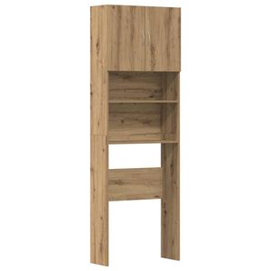 vidaXL Tv&auml;ttmaskinssk&aring;p hantverksm&auml;ssig ek 64x24x190cm konstruerat tr&auml;