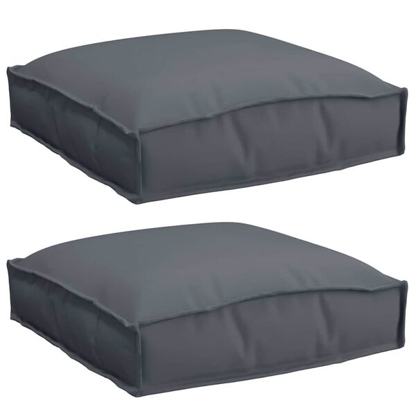 vidaXL Kudde 2 pcs Antracit 40 x 40 x 8 cm Oxford Tyg