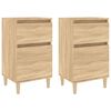 vidaXL S&auml;ngbord sonoma-ek 2 st 40x35x70 cm