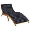 vidaXL Sols&auml;ngkudde Svart 178 x 60 x 4 cm Oxford tyg