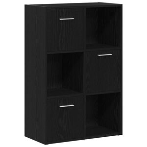 vidaXL Boksk&aring;p/rumsavdelare svart ek 60,5x30x90cm konstruerat tr&auml;