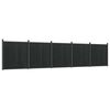vidaXL Staketpanel gr&aring; 872x186 cm WPC