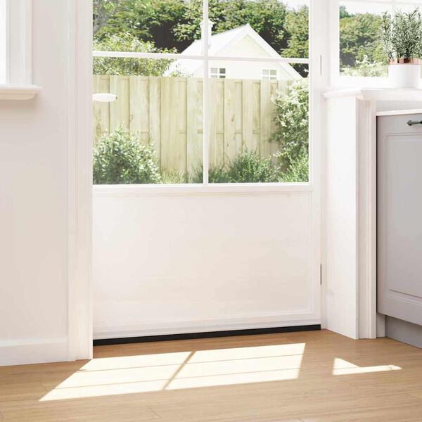 vidaXL Självhäftande dörrborstlist 2 pcs Vit 100 cm Aluminiumlegering