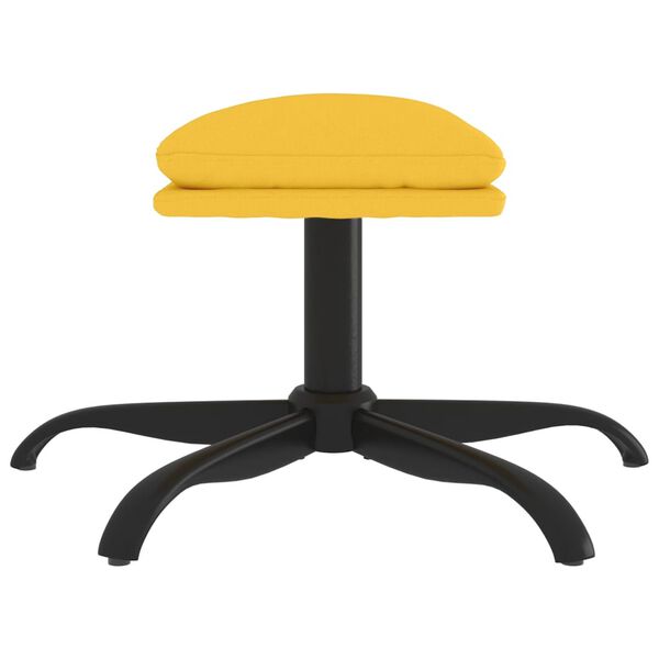 vidaXL Fotpall senapsgul 60x60x36 cm tyg