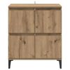 vidaXL Sideboard Artisan Ek 60 x 35 x 70 cm Konstruerat tr&auml; och j&auml;rn