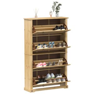 vidaXL Skosk&aring;p Corona 99x32x163,5 cm massiv furu