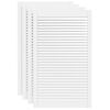vidaXL Sk&aring;pluckor lamelldesign 4 st vit 99,3x59,4 cm massiv furu