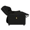 vidaXL Massagefåtölj 4-sits svart tyg