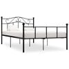 vidaXL S&auml;ngram utan madrass svart metall 160x200 cm