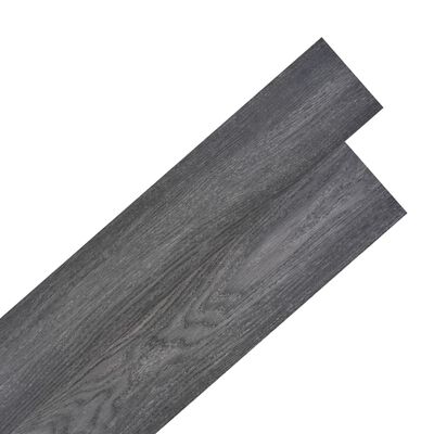 vidaXL Självhäftande PVC-golvplankor 5,21 m² 2 mm svart och vit
