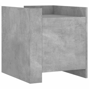 vidaXL S&auml;ngbord betonggr&aring; 45x50x50 cm konstruerat tr&auml;