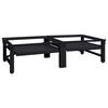 vidaXL Tv&auml;ttmaskin Pedestal 2 pcs Svart 124,5 x 61,5 x 32,5 cm St&aring;l